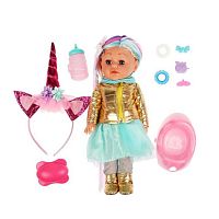Кукла Полина 35см с цветными прядями Карапуз Y35SBB-UNC-38499