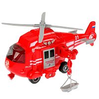 Коллекционная металлическая модель Пожарный вертолет Технопарк WY760-FIR