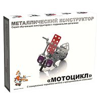 Конструктор металлический с подвижными деталями Мотоцикл Десятое королевство 02027