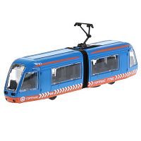 Машинка металлическая Трамвай с гармошкой Технопарк  SB-17-51-O-WB(NO IC)