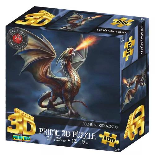 Пазл Super 3D Благородный огонь дракона 100 деталей Prime 3D 15045 фото 2