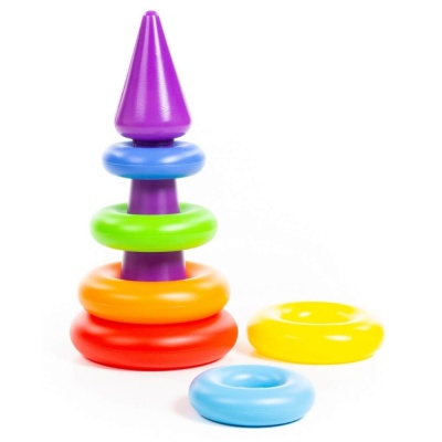 Развивающая игрушка Пирамидка Колечко-конус Полесье 62376 02
