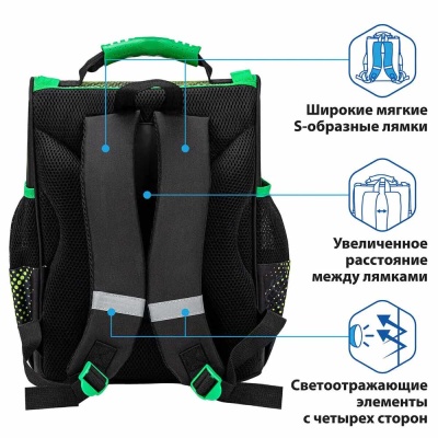 Школьный ранец Monster steel Пифагор Basic 270686