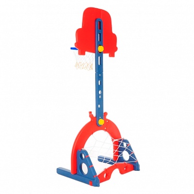 Стойка баскетбольная Машинка с футбольными воротами Pituso L-KC01 Red 2