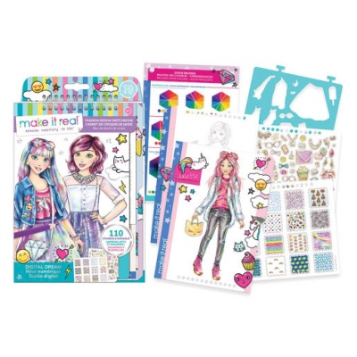 Альбом для дизайна одежды с наклейками Цифровая мечта Make It Real 3203 1