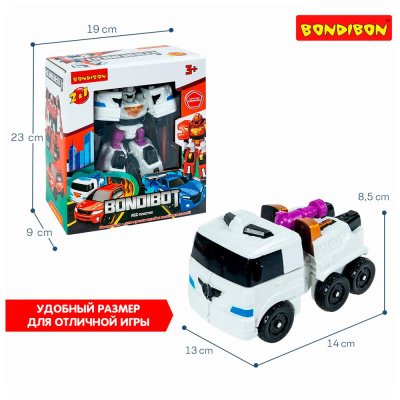 Трансформер 2в1 робот полицейская машина водомёт Bondibon BB6545 4
