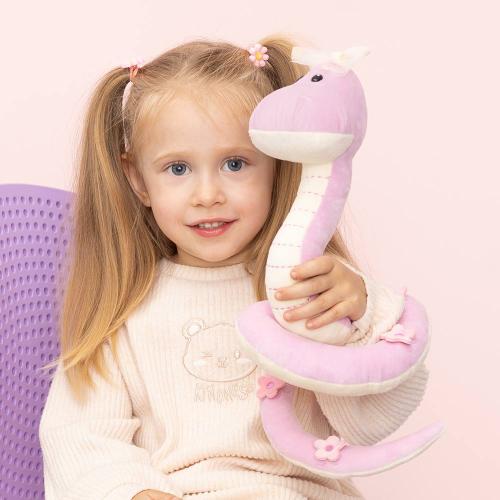 Мягкая игрушка Змейка Дафна 24 см Maxi Toys MT-MRT012442-24 фото 4