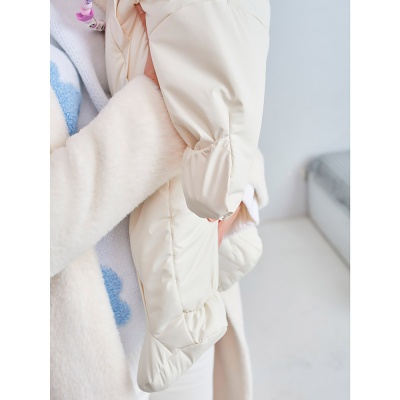 Комбинезон демисезонный Мимишки молочный Luxury Baby РП-070-73 4