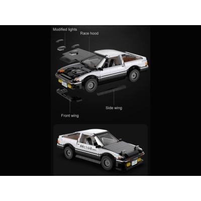 Конструктор CaDA Toyota AE-86 Trueno 1324 детали Double Eagle C61024W 05