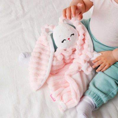 Игрушка комфортер Зайка Банни Клубничный крем Мякиши 769 04