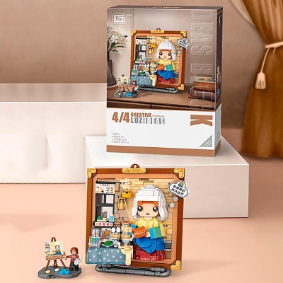 Конструктор Девушка с кувшином молока 787 деталей Loz 1289_MK 2