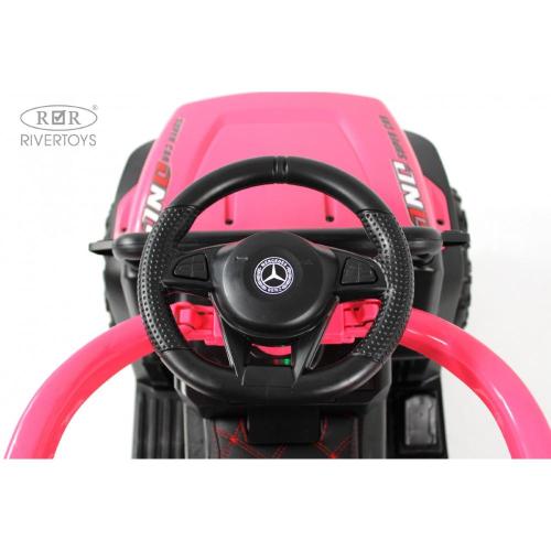 Детский электромобиль RiverToys G005GG розовый фото 7