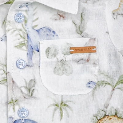 Рубашка Динозавры Чуди Кидс 299525-5 молочный 03