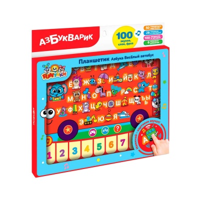 Планшетик Азбука Веселый автобус Азбукварик 2