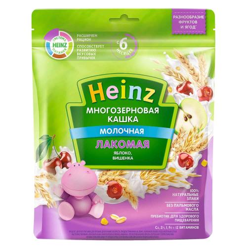 Каша Лакомая многозерновая яблоко вишня 170г с 6мес Heinz фото 2