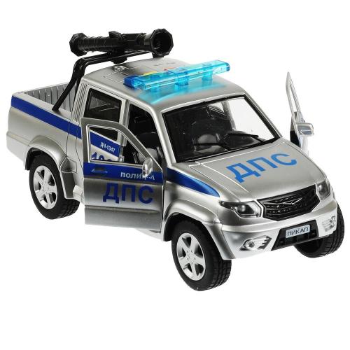 Машинка UAZ Pickup Полиция Технопарк PICKUP-22PLPOL-CANSR фото 3