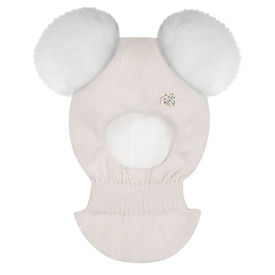 Шапка-шлем с 2 помпонами размер 48-50 Наследникъ НВ5020-ЭК 3