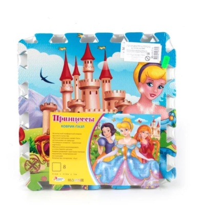 Коврик-пазл принцессы 8 сегментов Играем Вместе FS-FPRS 2