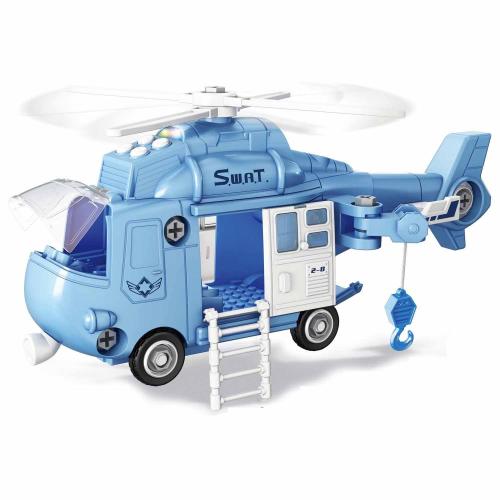 Полицейский вертолет-конструктор Funky toys FT62101
