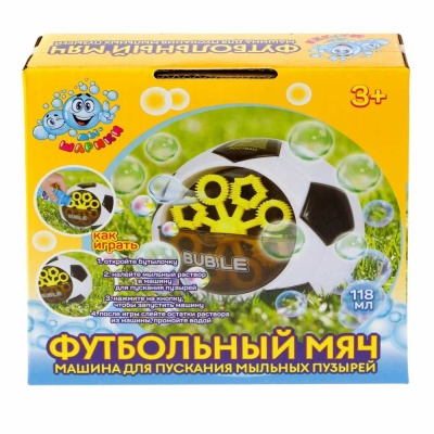 Мыльные пузыри Мы-шарики Футбольный мяч 1Toy Т23124