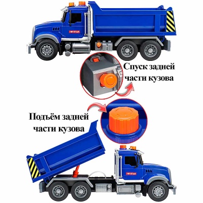 Игрушка инерционная Самосвал звук свет Рыжий кот 2050166 2