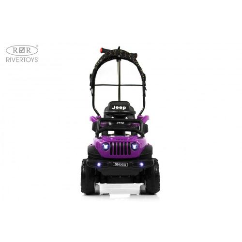 Детский электромобиль RiverToys G003GG фиолетовый фото 20