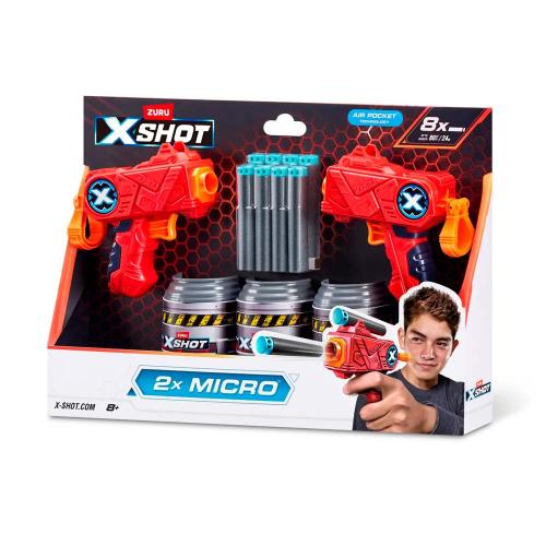 Игровой набор Бластер X-Shot Micro 2 бластера Zuru 3621 фото 4