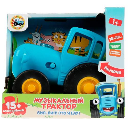 Каталка музыкальная Синий Трактор 15 песен и звуков Умка HT848-R-NW фото 4