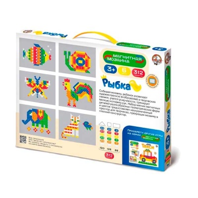 Магнитная мозаика Рыбка 312 элементов Десятое королевство 01652 2