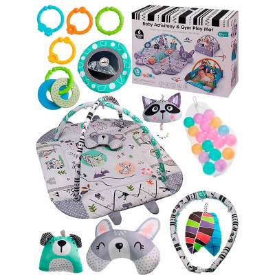 Коврик детский развивающий с игрушками три положения Рыжий кот Y20246107 4