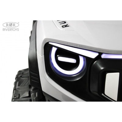 Детский электромобиль RiverToys E007EE серо-оранжевый