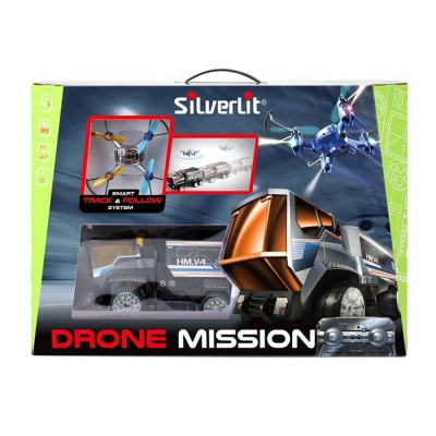 Радиоуправляемый набор Миссия Дронов Грузовик и квадрокоптер Silverlit 84772