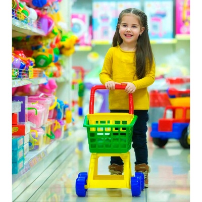 Тележка для маркета набор продуктов 10 элементов Полесье 61911 3