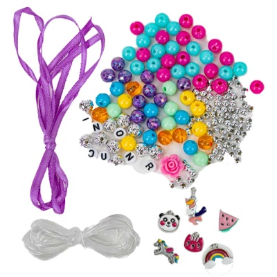 Набор для создания украшений Beads Set Единороги 164 элемента Brauberg Kids 664699 1
