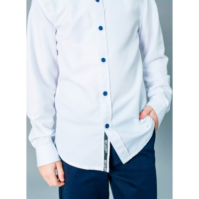 Рубашка школьная для мальчика Deloras С71753 белая 5