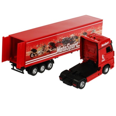 Металлическая машинка КамАЗ Магистральный тягач Технопарк KAMAZCARGO-37SL-RD 04