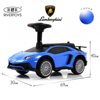 Детский толокар RiverToys M555MM-D синий