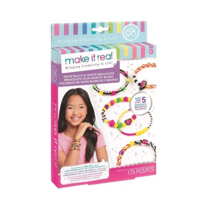 Набор Черно-белые и неоновые браслеты в стиле Ретро Make it Real 1209