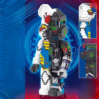 Конструктор 3D Медведь-робот 3100 деталей 3D-P2205 5