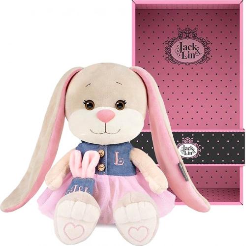 Мягкая игрушка Зайка Лин в Сине-Розовом Платье 20 смJack&Lin JL-02202313-20 фото 2