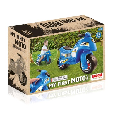 Детский мотоцикл-каталка My 1st Moto Dolu 8029 синий 02 Детский мотоцикл-каталка My 1st Moto Dolu 8029 синий 02
