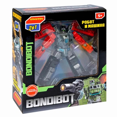 Трансформер Bondibot Робот Экскаватор красный Bondibon ВВ6057 5