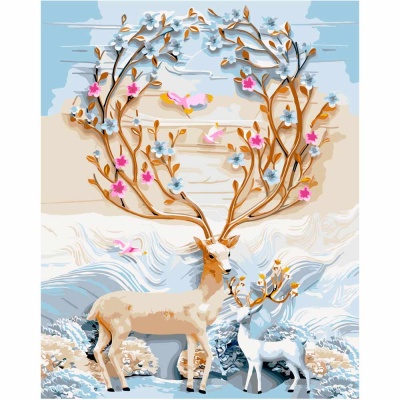 Картина по номерам Предвестники весны Рыжий кот ХК-6876 1