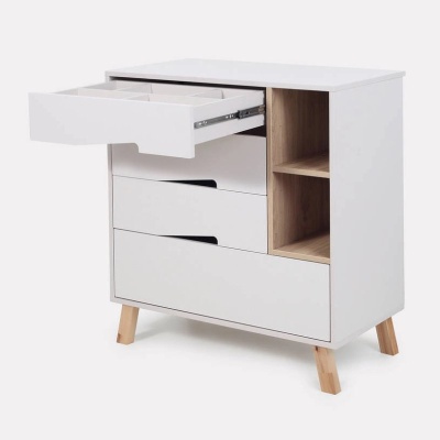 Комод пеленальный с органайзером Rant Lago Pro 800/4 Crystal Beige