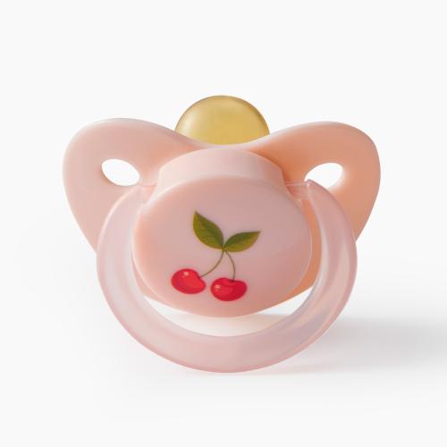 Соска пустышка латексная с колпачком от 0 месяцев Happy Baby 13022 cherry фото 3