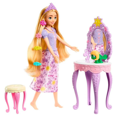 Игровой набор с куклой Макияжный столик Рапунцель Mattel HLX28
