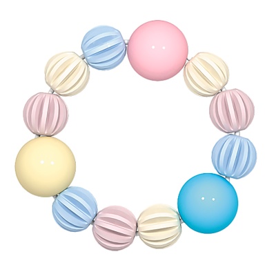 Погремушка прорезыватель Браслетик с шариками Stellar 02197