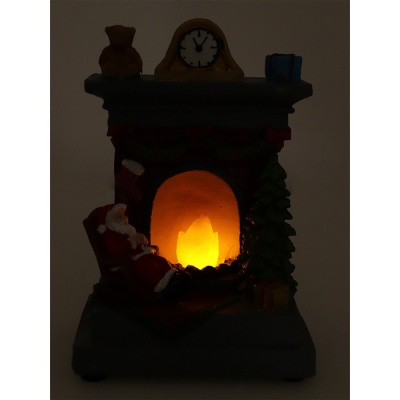 Светильник новогодний музыкальный Рождественский камин Miland СВП-0005 03