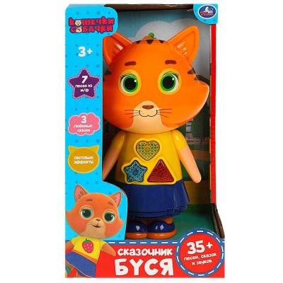 Интерактивная игрушка Сказочник Кошечки-собачки Буся Умка HT1315-R