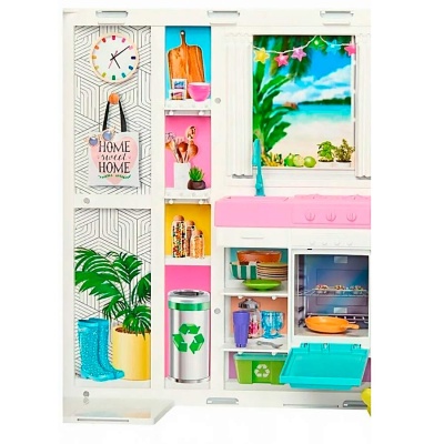 Кукольный домик и кукла Барби Barbie HRJ77 4